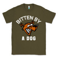 Army Green bitten by a dog angry dog bite funny gift Classic Tee - lanVoArt
