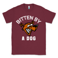 Burgundy bitten by a dog angry dog bite funny gift Classic Tee - lanVoArt