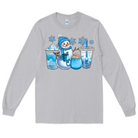 Moon Dust winter snowman coffee cups Long Sleeve Tee - CowGirlArtShop