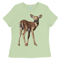 Matcha white tailed fawn deer Ladies Tee - LillyAllenDesigns