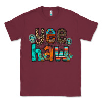 Burgundy yee haw Classic Tee - RacoonDesign