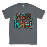 Charcoal Heather yee haw Classic Tee - RacoonDesign