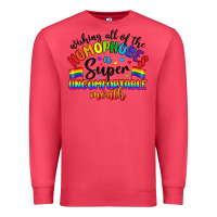 Cardinal wishing all of the homophobes uncomfortable month Premium Sweatshirt - Artiststas