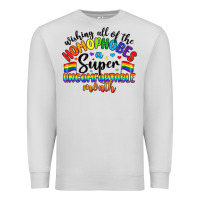 Dove Grey wishing all of the homophobes uncomfortable month Premium Sweatshirt - Artiststas