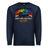 Navy wishing all of the homophobes uncomfortable month Premium Sweatshirt - Artiststas