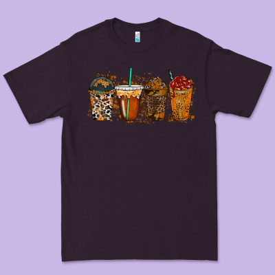 Leopard And Cowhide Drink Premium Tee Designed By Racoondesign