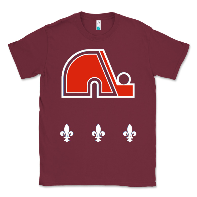 Vintage Quebec Hockey   Retro Nordiques Classic Tee by lanVoArt | Teevron