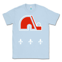 Dusty Blue vintage quebec hockey   retro nordiques Classic Tee - lanVoArt