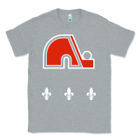 Heather Grey vintage quebec hockey   retro nordiques Classic Tee - lanVoArt