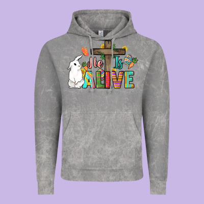 He Is Alive Easter Day Vintage Hoodie Designed By Howdyjamesfarm