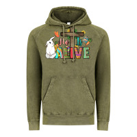 Vintage Olive He is alive Easter Day Vintage Hoodie - HowdyJamesFarm