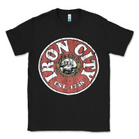 Black vintage retro iron city(beer) proof Classic Tee - lanVoArt