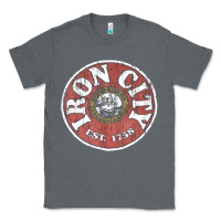Charcoal Heather vintage retro iron city(beer) proof Classic Tee - lanVoArt