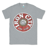 Heather Grey vintage retro iron city(beer) proof Classic Tee - lanVoArt