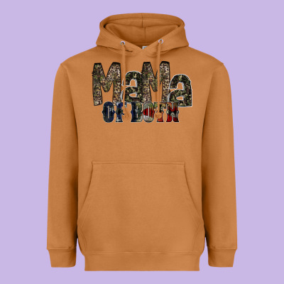 Mama Of Both Heavyweight Hoodie Designed By Racoondesign