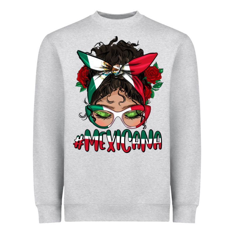 Mexicana Messy Bun Mama Heavyweight Sweatshirt by BundleAndBundleShop | Teevron
