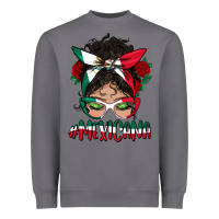 Storm Mexicana Messy Bun Mama Heavyweight Sweatshirt - BundleAndBundleShop