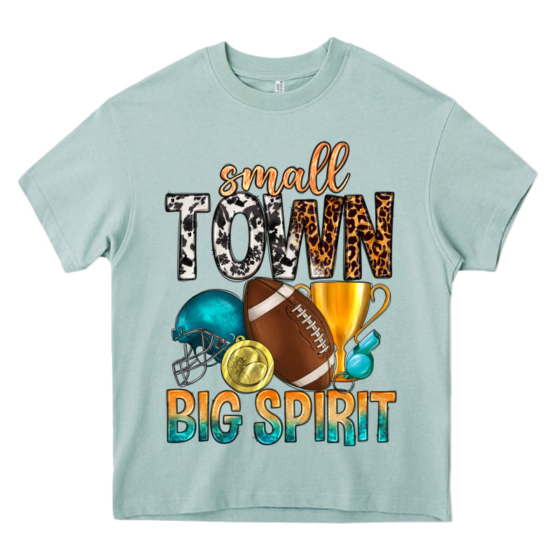 Small Town Big Spirit Heavy Core Tee by BundleAndBundleShop | Teevron