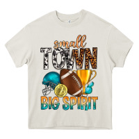 Cream Small Town Big Spirit Heavy Core Tee - BundleAndBundleShop