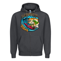 Smoke Summer Vibes Zipper Hoodie - CowhideDigitalArt