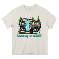 Cream camping is intents Heavy Core Tee - JahusDesignShop
