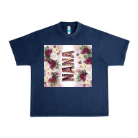 Navy mother's day nana flowers tumbler tbs Urban Heavy Tee - TumblerDesignByShophia