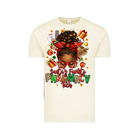 Vintage Arctic santas favorite pharmacy tech afro messy bun Vintage Tee - texasbilliewilder