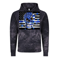Cloud Black police flag patriotic skull Vintage Hoodie - TumblerDesignByShophia