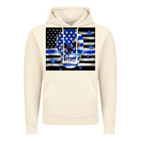 Vintage Artic police flag patriotic skull Vintage Hoodie - TumblerDesignByShophia