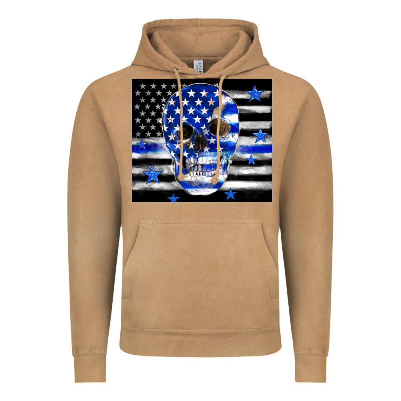 Police Flag Patriotic Skull Vintage Hoodie by TumblerDesignByShophia | Teevron