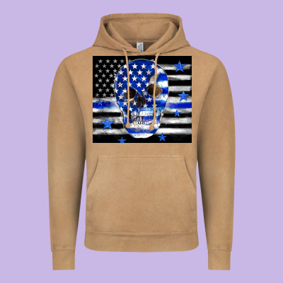 Police Flag Patriotic Skull Vintage Hoodie Designed By Tumblerdesignbyshophia