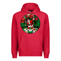 Cardinal Dancing santa Premium Hoodie - FaDigitalArtStudio