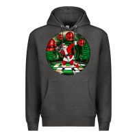 Charcoal Heather Dancing santa Premium Hoodie - FaDigitalArtStudio