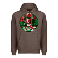 Coffee Dancing santa Premium Hoodie - FaDigitalArtStudio