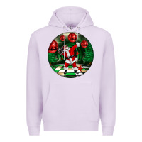 Lilac Dancing santa Premium Hoodie - FaDigitalArtStudio
