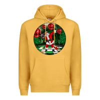 Mustard Dancing santa Premium Hoodie - FaDigitalArtStudio
