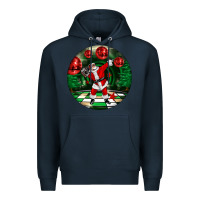 Navy Dancing santa Premium Hoodie - FaDigitalArtStudio
