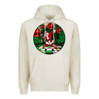 Oatmeal Heather Dancing santa Premium Hoodie - FaDigitalArtStudio