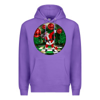 Purple Dancing santa Premium Hoodie - FaDigitalArtStudio