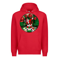Red Dancing santa Premium Hoodie - FaDigitalArtStudio