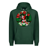 Sports Green Dancing santa Premium Hoodie - FaDigitalArtStudio