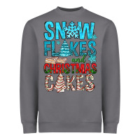 Storm Snow Flakes aAd Christmas Cakes Heavyweight Sweatshirt - BundleAndBundleShop
