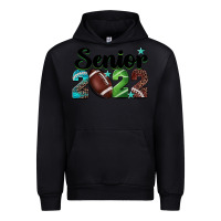 Black football senior 2022 Urban Hoodie - BarkalooDesign