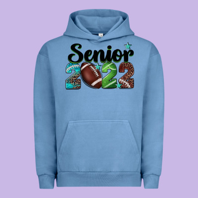 Football Senior 2022 Urban Hoodie Designed By Barkaloodesign