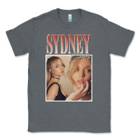 Charcoal Heather sydney sweeney Classic Tee - lanVoArt