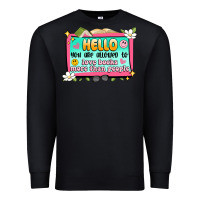 Black hello you are allowed to love books more than peop Premium Sweatshirt - Artiststas