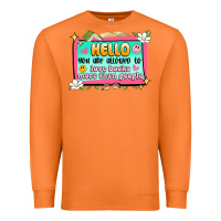 Carrot hello you are allowed to love books more than peop Premium Sweatshirt - Artiststas
