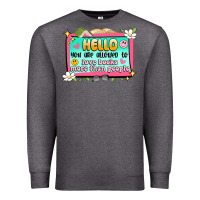Charcoal Heather hello you are allowed to love books more than peop Premium Sweatshirt - Artiststas
