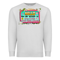 Dove Grey hello you are allowed to love books more than peop Premium Sweatshirt - Artiststas