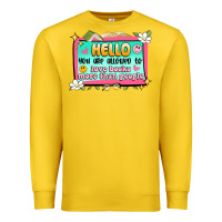 Lemon hello you are allowed to love books more than peop Premium Sweatshirt - Artiststas